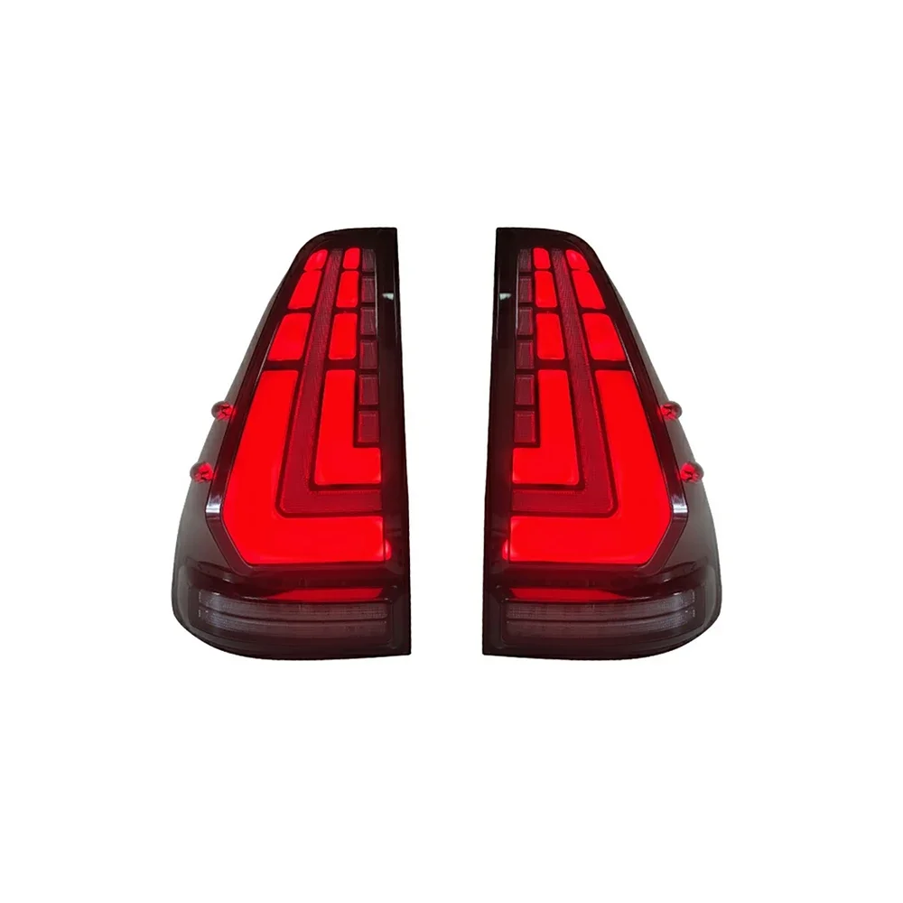 1Pair LED Rear Lamp For Toyota Prado 120 FJ120 LC120 Modified Taillight Rear Running Light Brake Reverse Dynamic Turn Signal