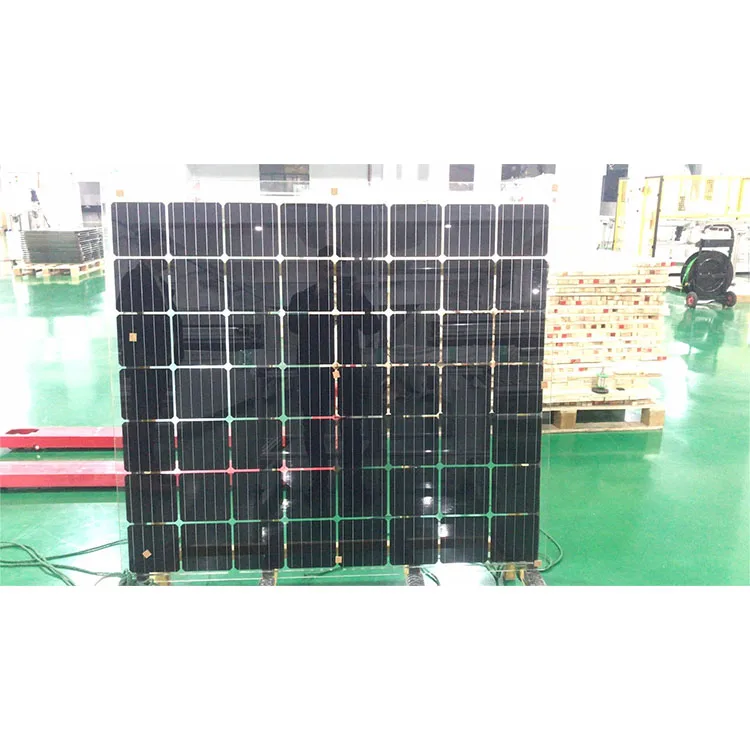 BIPV Vertical Bifacial Monocrystalline Silicon Double-Glass Solar Facade Panel 300W Transparent 21.5% Efficiency Frameless JXSOL