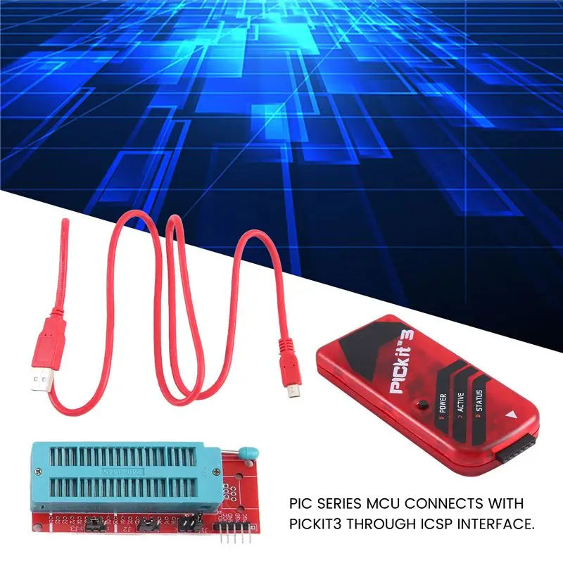 AY14 -PICKIT3 Programmer Universal PIC ICD2 Pickit 2 PICKIT 3 Programming Adapter Seat