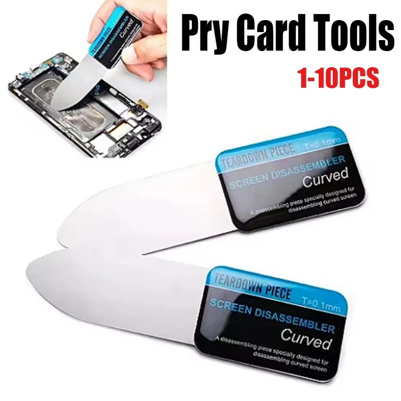 Ultra Thin Flexible Mobile Phone Disassemble Tool Steel Metal Mobile Phone Curved LCD Screen Spudger Opening Pry Card Tools