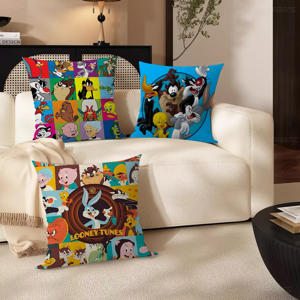 

B-Bugs B-Bunny Rabbit Office Cushion Pillowcase Car Cushion Cover45X45CM Lumbar Pillowcase Sofa Pillowcover