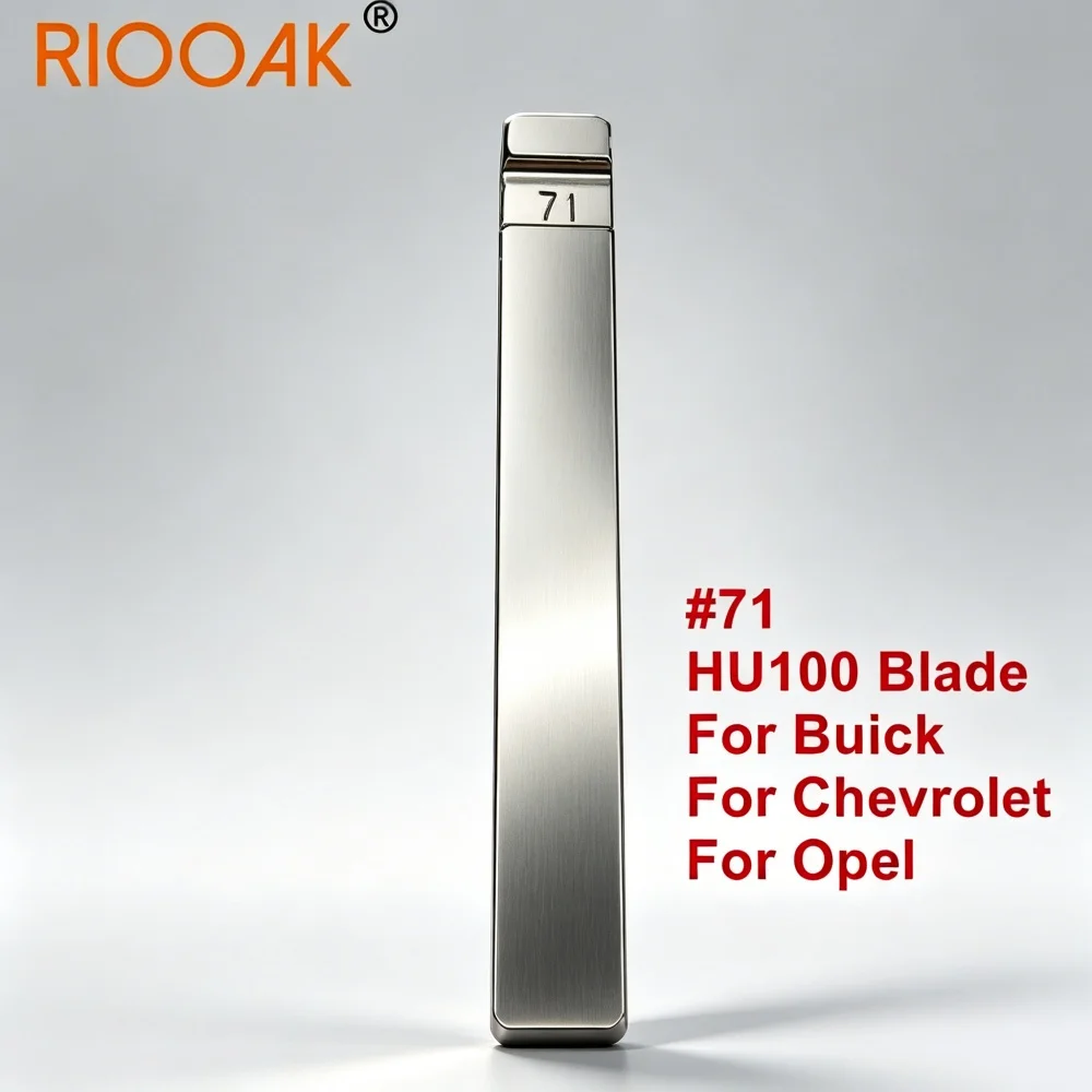 10Pcs #71 HU100 Metal Uncut Flip Key Blade Compatible KD VVDI Replacement Blank For Buick Excelle GT Cruze Cadillac Opel Car Rem