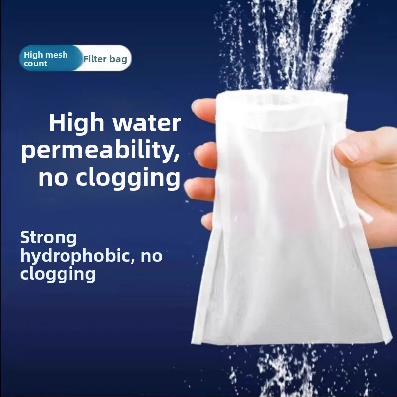Nylon Fish Tank Filter Net Bag 200 Mesh Water Purification Aquarium Waste Screen Bag Reusable Sea Water Fish Bowl Filter Bag view 2