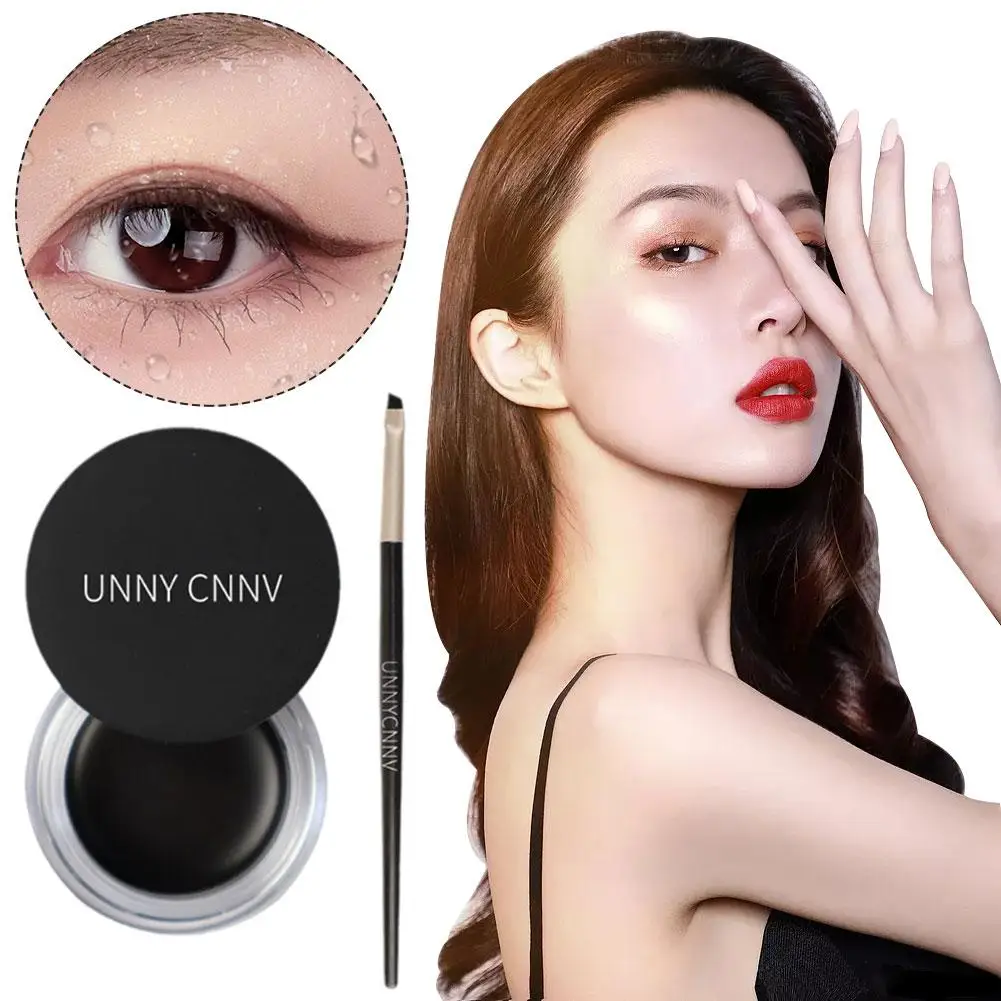 2 In 1 Eyebrow Pomade Brow Gel Wax Waterproof Long Lasting Creamy Texture Eyeliner Eye Brow Tint Enhancers Cosmetics Makeup