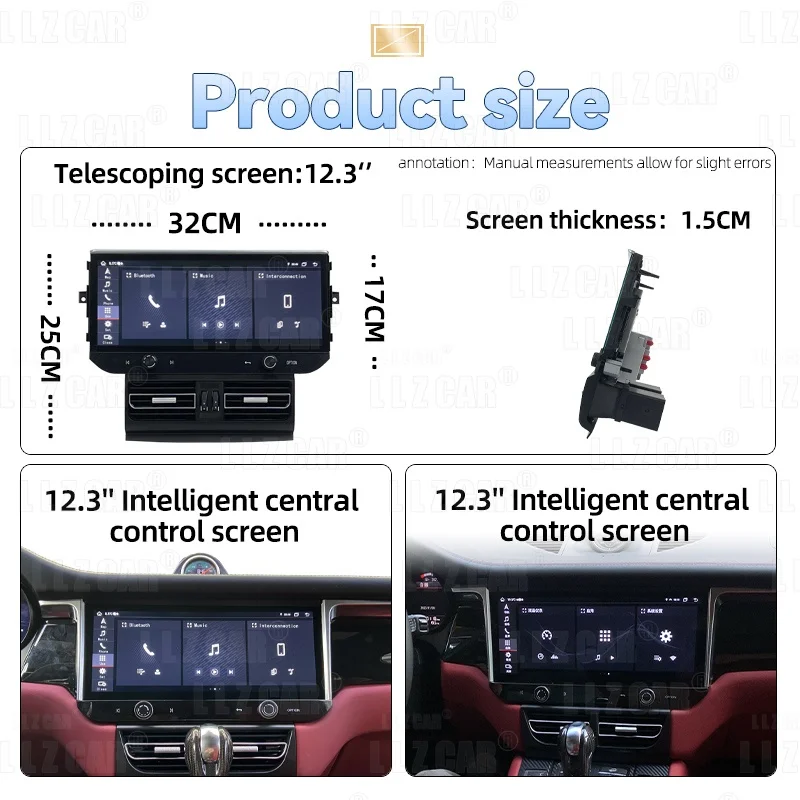 For Porsche Macan 2010-2017 Co-pilot infotainment Android Touch Screen Car GPS Navigatio Stereo Radio Multimedia Player Carplay