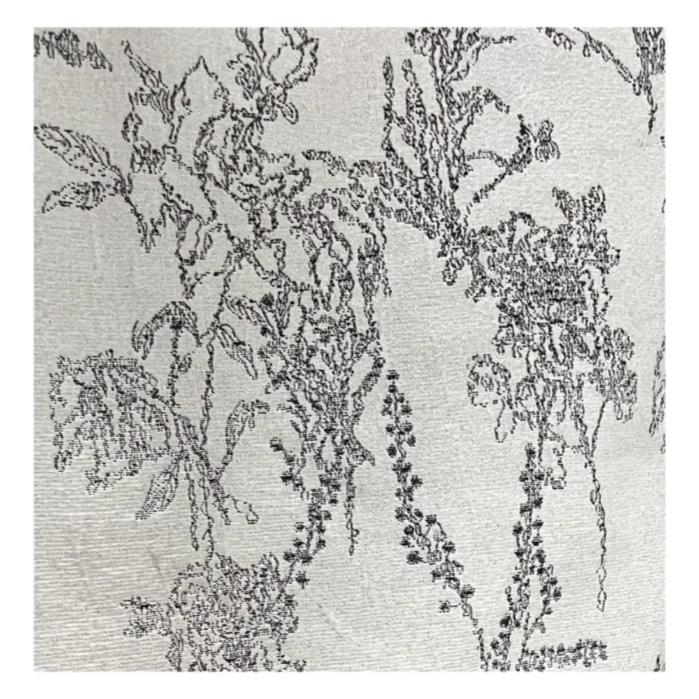 

Белоснежная двусторонняя жаккардовая ткань для ретро-юбки, куртки, жилета, модной дизайнерской одежды, ткань для шитья своими руками