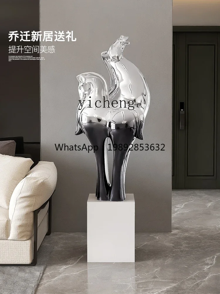 Living Room Office Large Floor Decoration Hotel Lobby Sculpture Housewarming New Home living room decoration