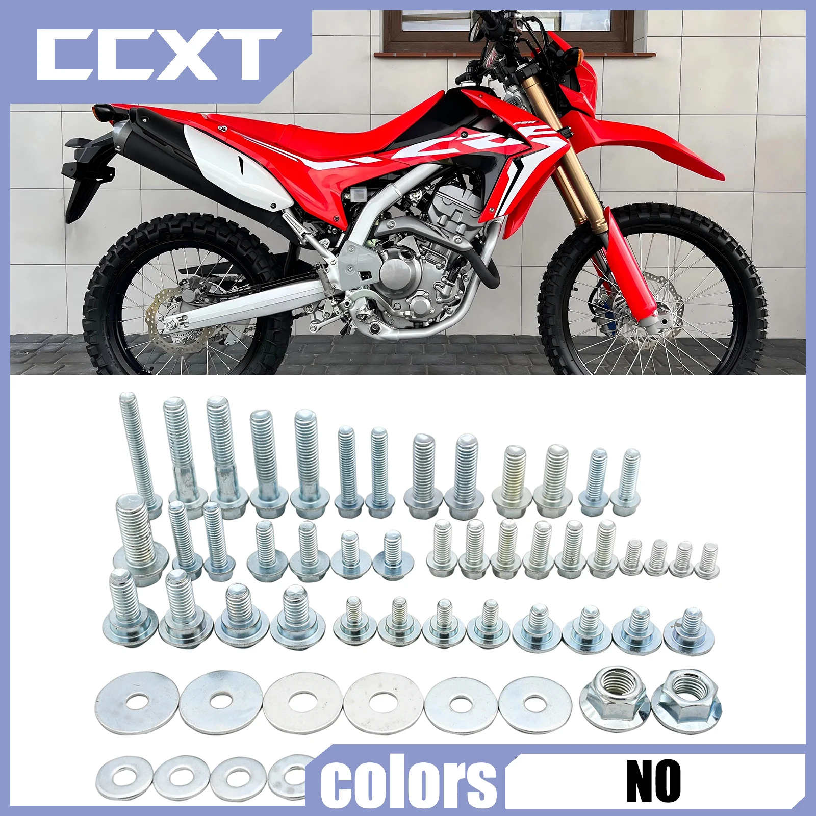 

Motorcycles Fairing Fender Screw Bolt Kit Fastener Set For Honda CR125 CR250 CRF250R CRF450R CRF250X CRF450X CRF250RX CRF450RX