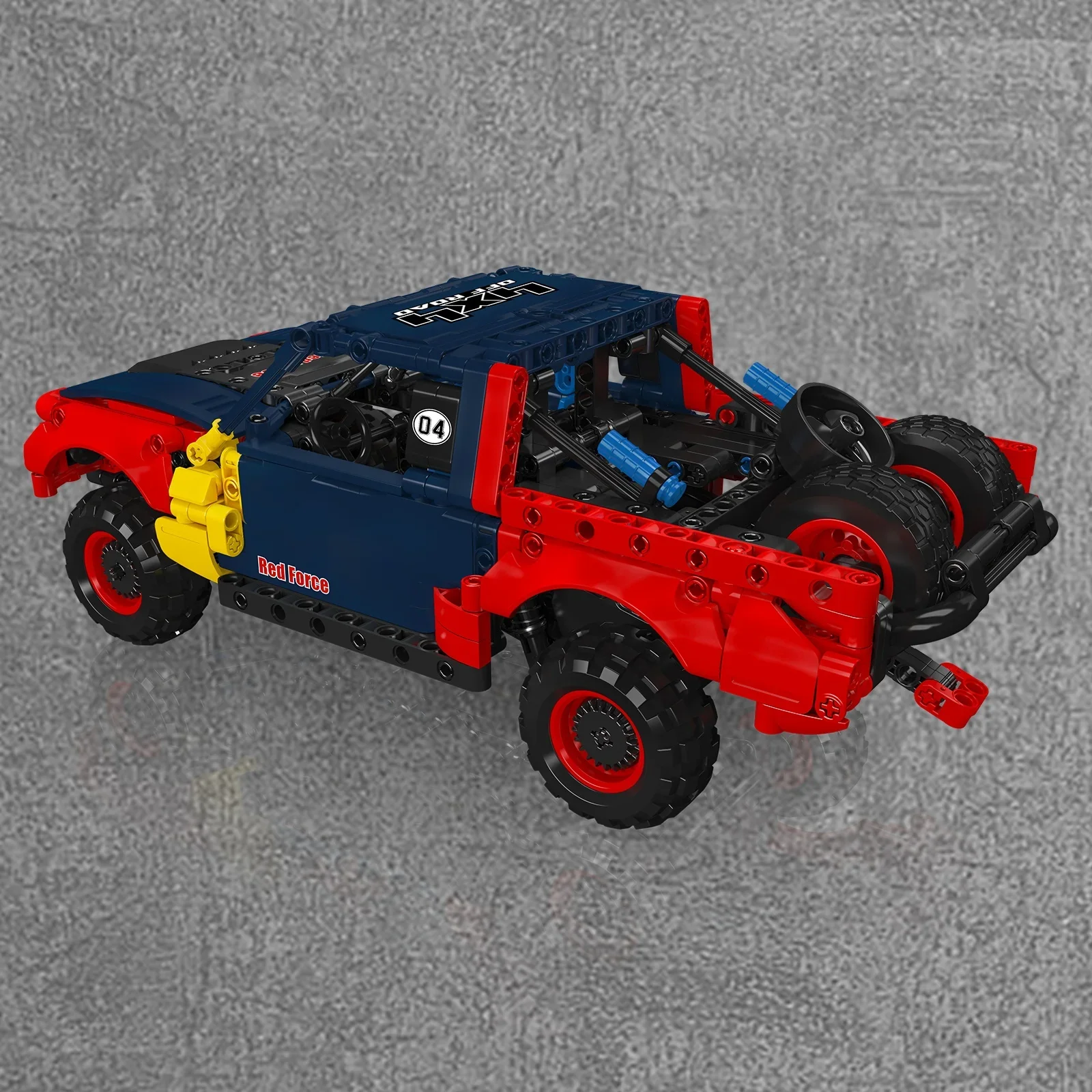 894PCS Desert Off-Road Racing Model with Pull-back Motor Mould King 18041 Trophy Pull-Back Car Building Blocks Toys Holiday Gift