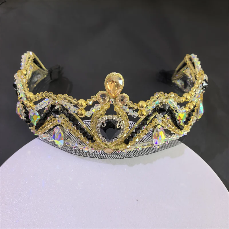 BH1054 Hot Sale Kids Girls Child Women Adult  Harlequin Variations Dance Performance Wear Ballet Headpieces Tiaras