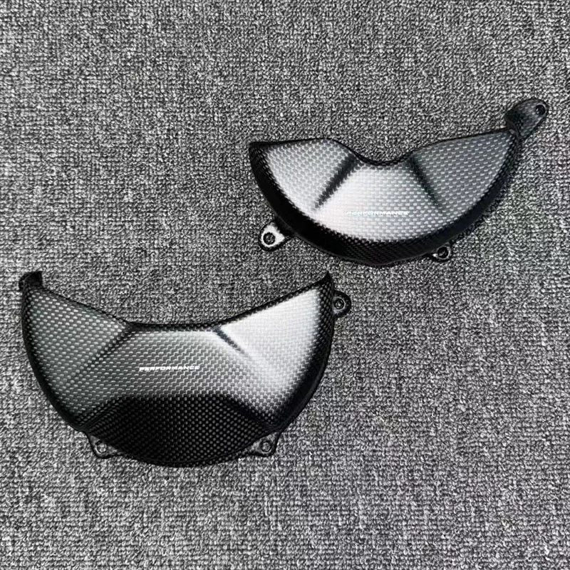 Couvercle de Protection du moteur en Fiber de carbone, accessoires de moto pour DUCATI PANIGALE V4 V4S V4R 2018 2019 2020 2021 2022 2023 2024 25