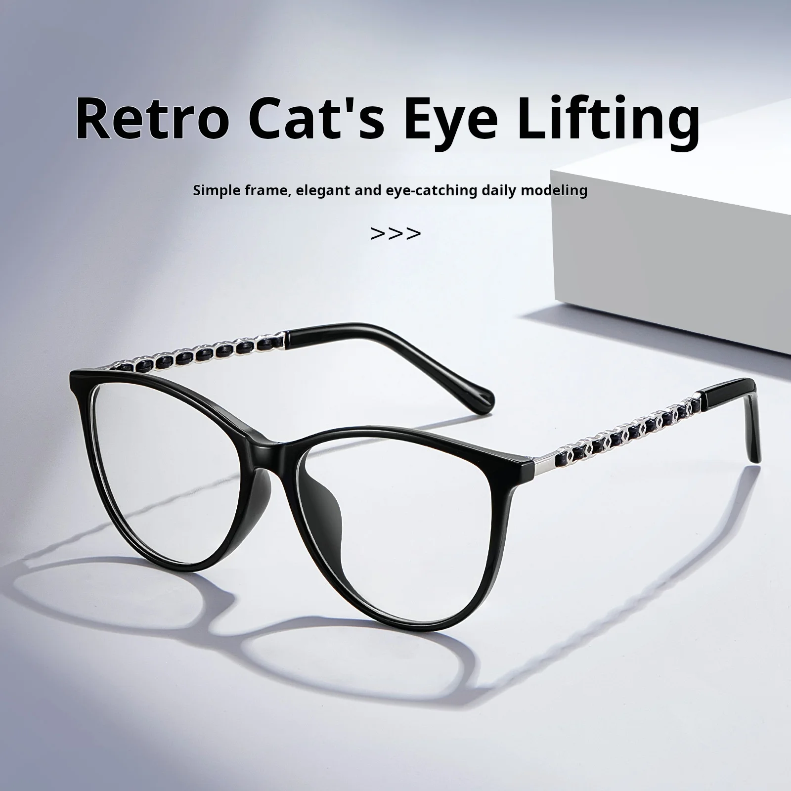 

High Quality Cat's eye Optical Prescription Vintage Glasses Frame for Women Style Eyewear Retro Leopard Myopia Spectacles 210582