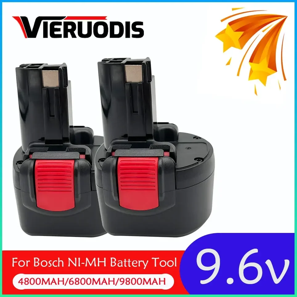 

For Bosch 9.6V 4800/6800/9800mAh Ni-MH Rechargeable Battery Power Tools PSR 960 BH984 BAT048 BAT119 Replacement battery