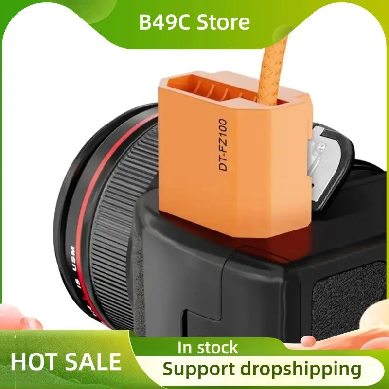 B49C DT-FZ100 كابل البطارية الدمية D-Tap إلى NP-FZ100 سلك تيار مستمر مقرنة ملحق لسوني A7 IV/A7R V/A7R IV/A7S III كاميرا