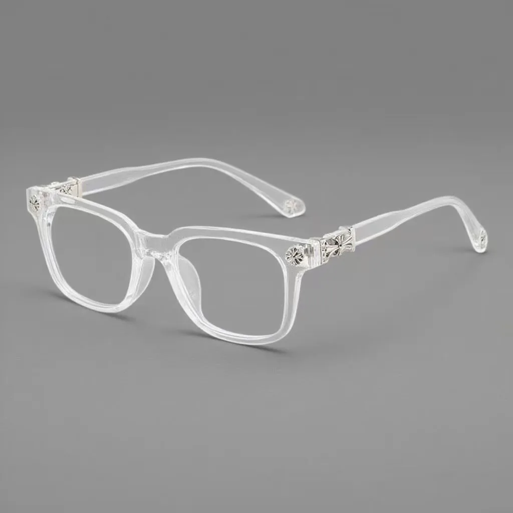 نظارات مضادة للضوء الأزرق للنساء والرجال عدسات شفافة كلاسيكية عتيقة لتزيين شاشة الكمبيوتر #5