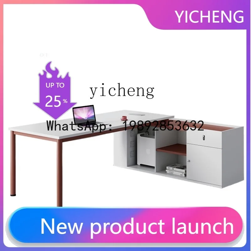 

Simple Office Boss Manager Desk Single Office Desk and Chair Combination