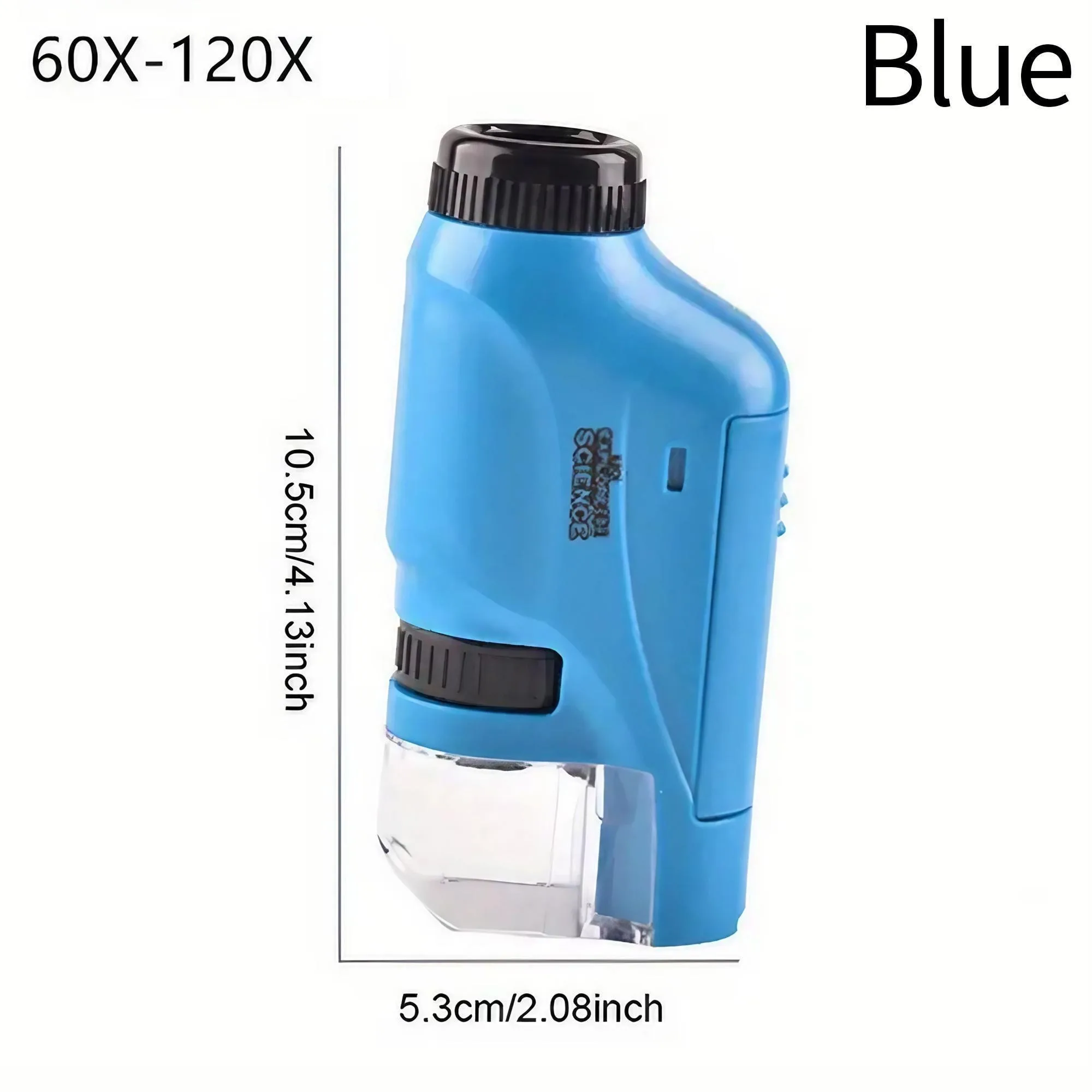 Portable Handheld Microscope for Kids - 60X-120X STEM Pocket Scope