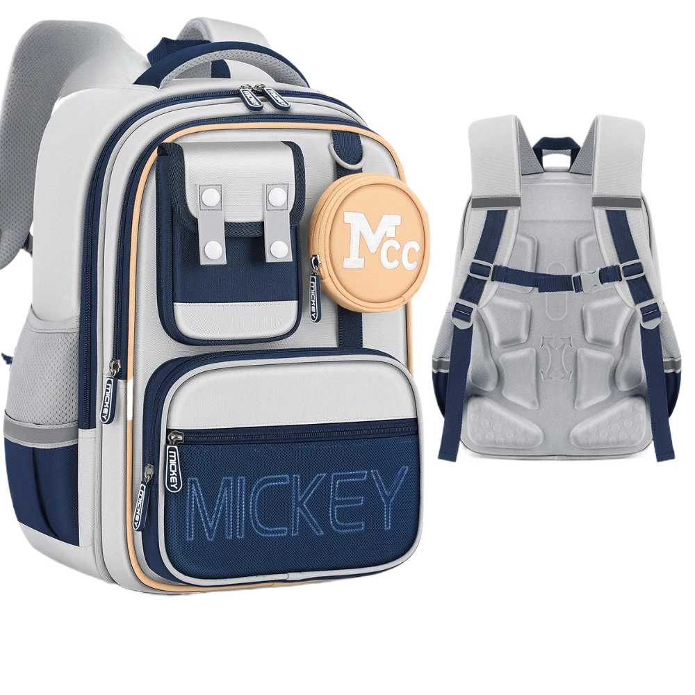 

New Popular Disney Cartoon Mickey Backpack For Boys In Grades 3-6 With Reduced Burden And Spine Protection Ultra Light Backpack