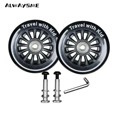 ALWAYSME Kids Ride-On Suitcase Front Wheels