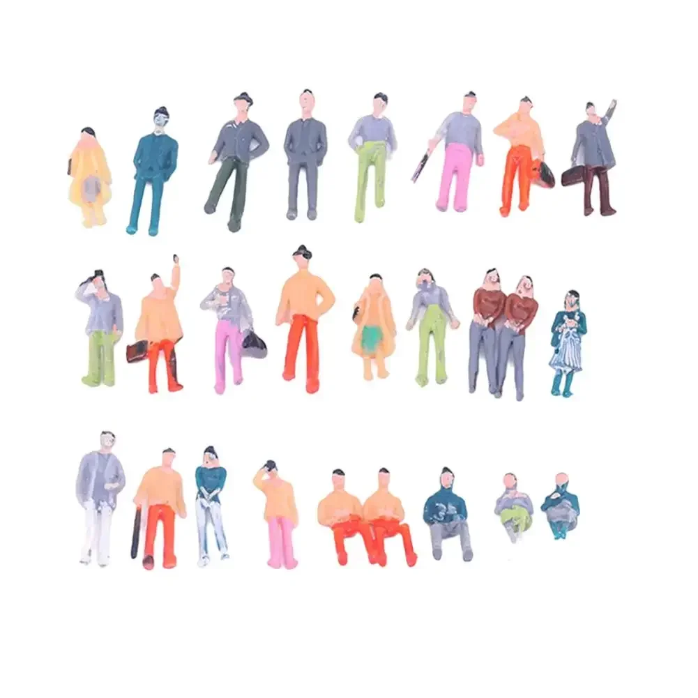 100 قطعة 1:50/1:75/1:100 لتقوم بها بنفسك طاولة الرمل لون صغير شخص صغير قطار المشهد مطابقة يقف الناس تشكلات متنوعة لعب الاطفال