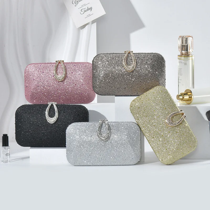 

Sparkling Elegant Rhinestone-applying Evening Clutch Chic Glistening Glitz Shiny Glamorous Bedazzled Luxurious For Dinner Party