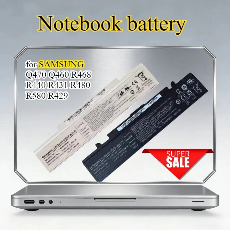 

Laptop Battery for SAMSUNG Q470 Q460 R468 R440 R431 R480 R580 R429