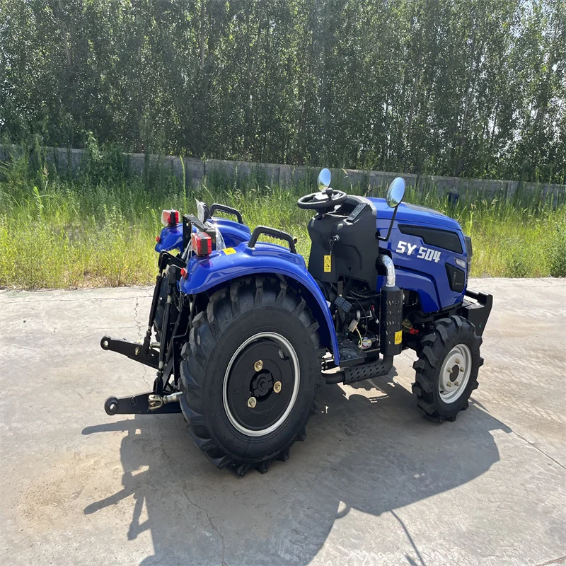 SYNBON 4-Wheel Mini Agriculture Drive Tractor Small Compact Orchard Tractor