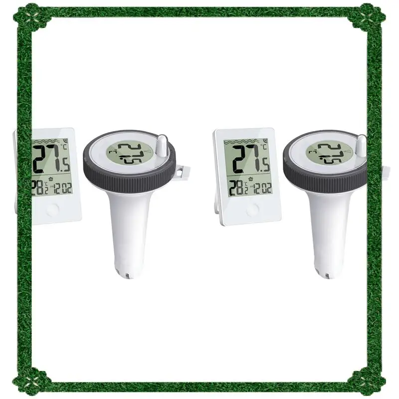 

24-часовая доставка, 2X термометр для бассейна, плавающий, легко читаемый, цифровой термометр для бассейна для бассейнов, небольших прудов, аквариумов