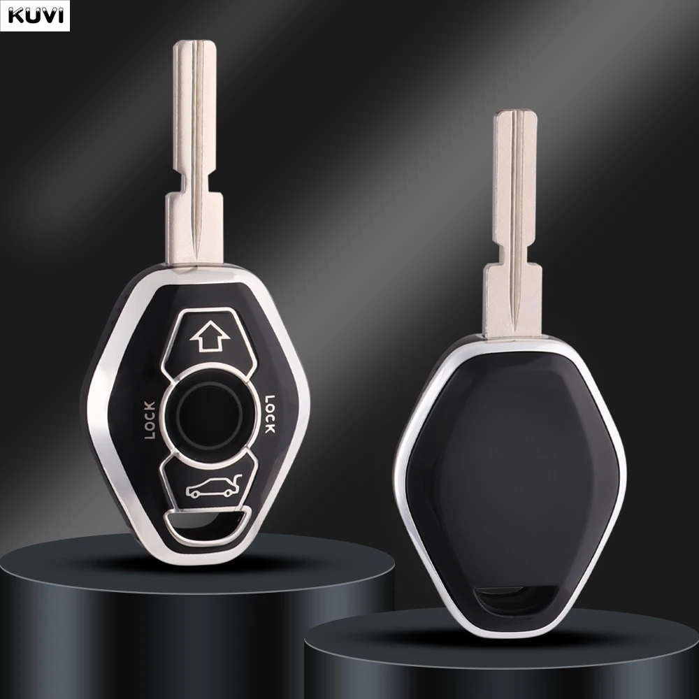 BMW X5 E53 X3 F83 E46 E39 E38 E60 E63 E61 E64 시리즈 3 5 7 330i Z3 Z4 E85 E86 M5 325i 용 TPU 자동차 리모컨 스마트 키 커버 케이스