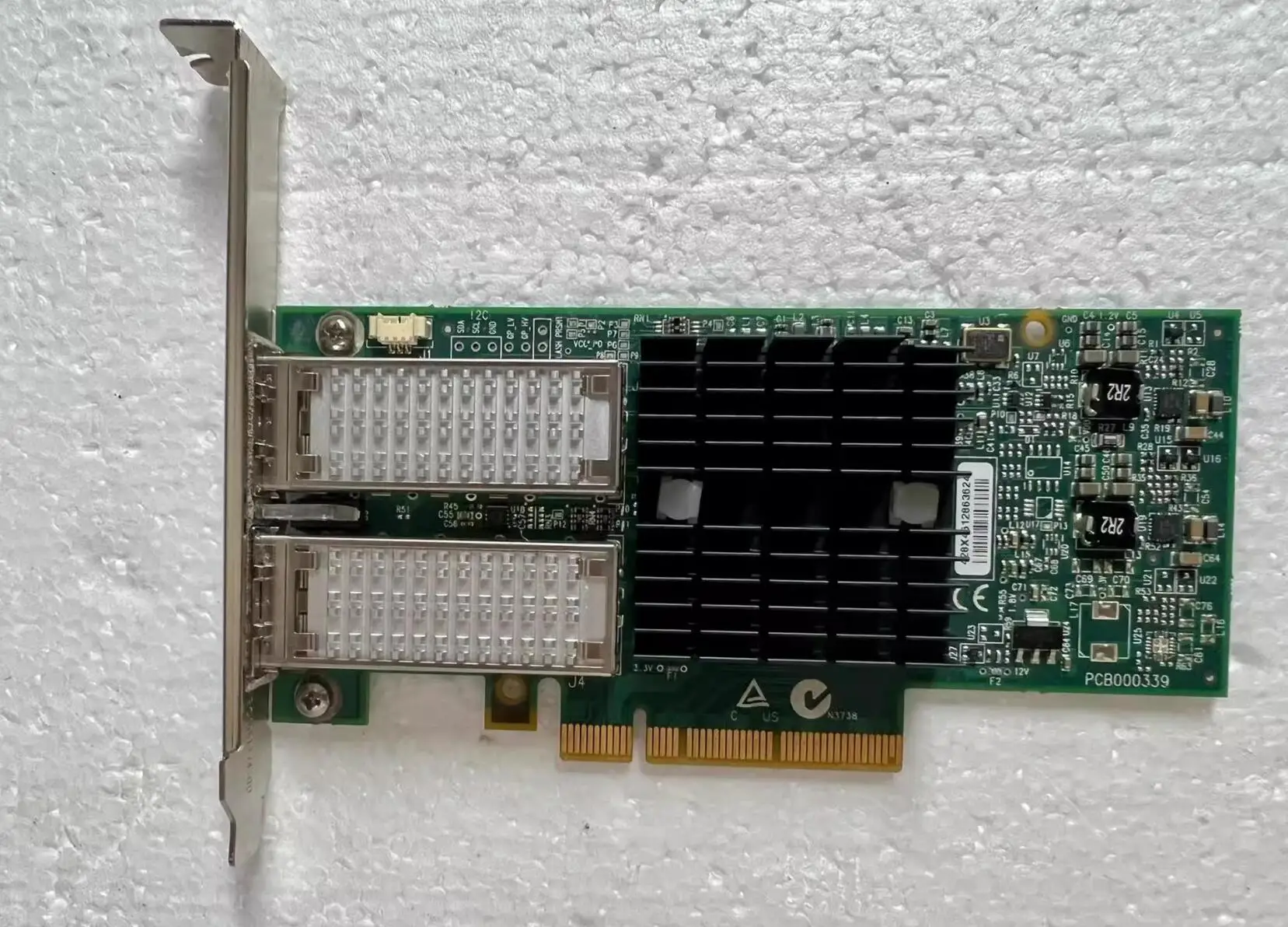 Mellanox Dual-Port QSFP PCIe, MCX354A-QCBT, CX354A, ConnectX-3, VPI QDR IB, 10Gbps