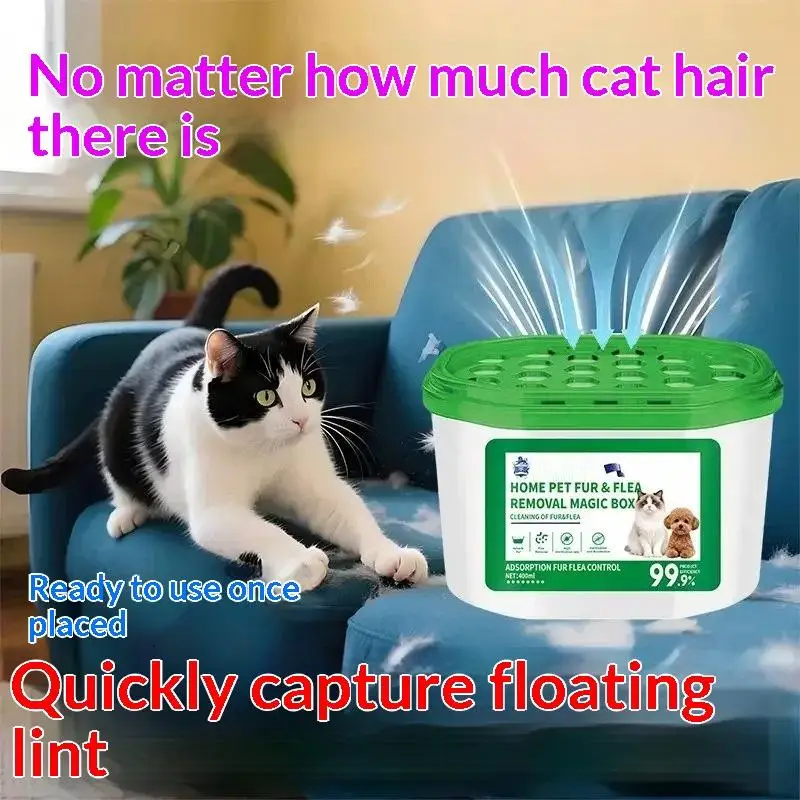 * Pet Odor Eliminator And Fur Removal Magic Box Air Freshener For Home Cat Litter Pet Hair Area Musty Smell Absorber Neutralizer