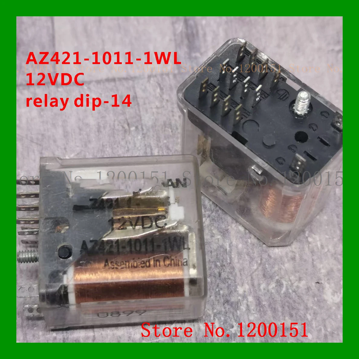 

AZ421-1011-1WL 12VDC relay dip-14