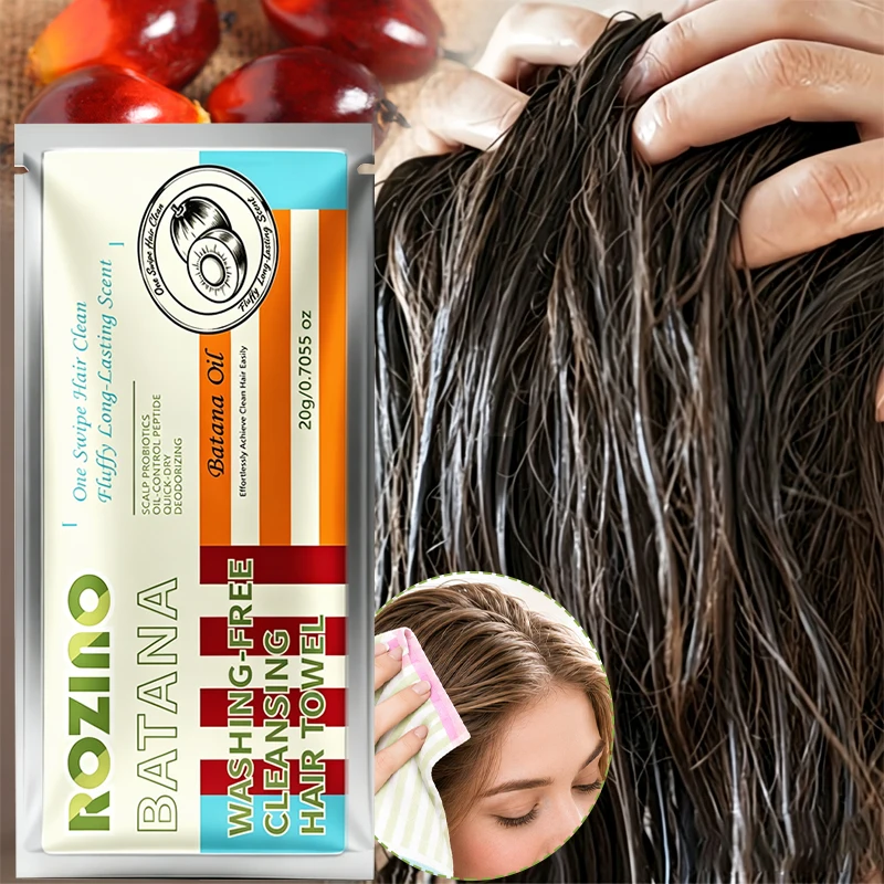 No-Rinse Scalp Cleaning Towel Set, Scalp and Hair Cleaning and Care, Cleans Hair Without Water, Designed for Oily, Fine, Flat, and Itchy Scalp Hair Types Suitable for the Elderly, Pregnant Women, Patients, and Busy Office Workers and Students. Cleanses Scalp Oil, Keeps It Feeling Fresh for a Long Time. Suitable for Those Who Sweat and Have Oily Hair Frequently in Summer, and for Those Who Don'T Want to Wash Their Hair in Autumn and Winter Due to the Cold Weather. The Perfect Christmas Gift