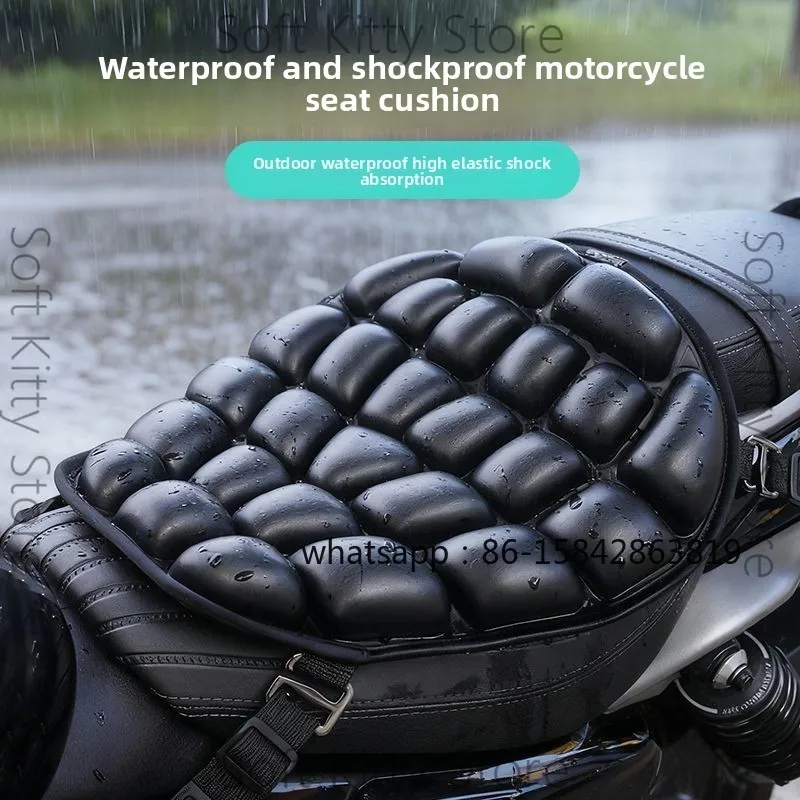 

Waterproof and Shockproof 3D Inflatable Motorcycle Seat Cushion, Air Decompression Care, Tail Spine Ventilation Breathability