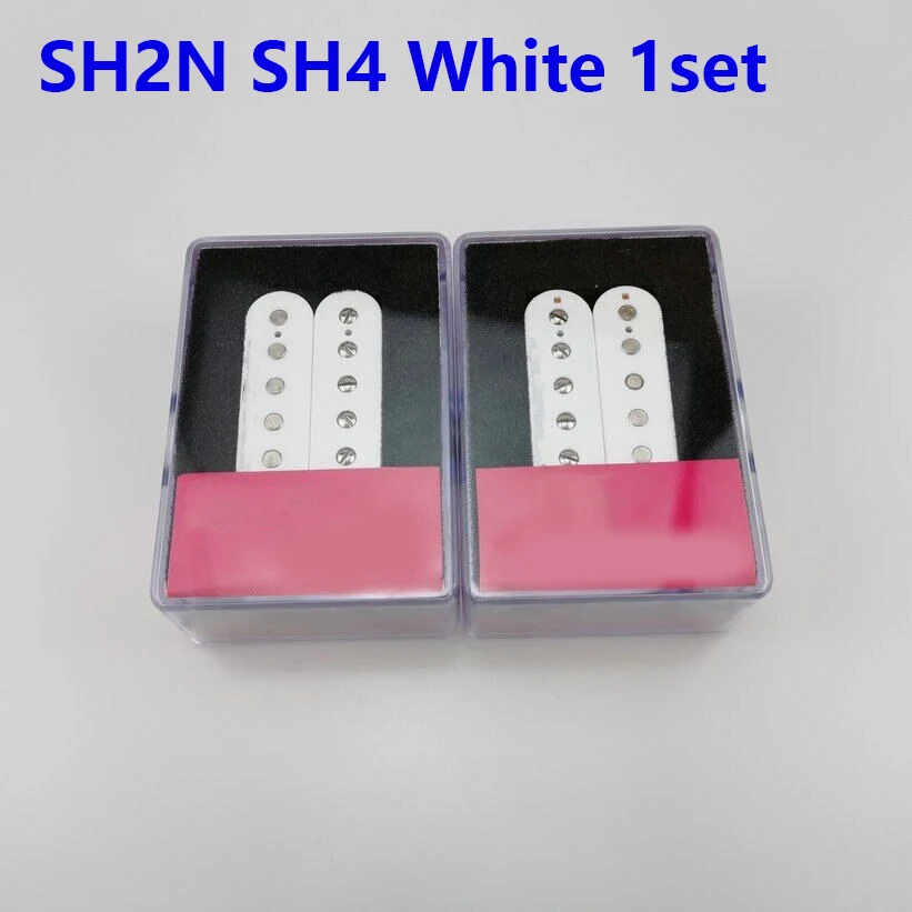 

Guitar Humbucking Alnico 5 Pickups White 4C Double Coil Electric Guitar Pickups for ST LP Guitars Pickups Replacement Parts
