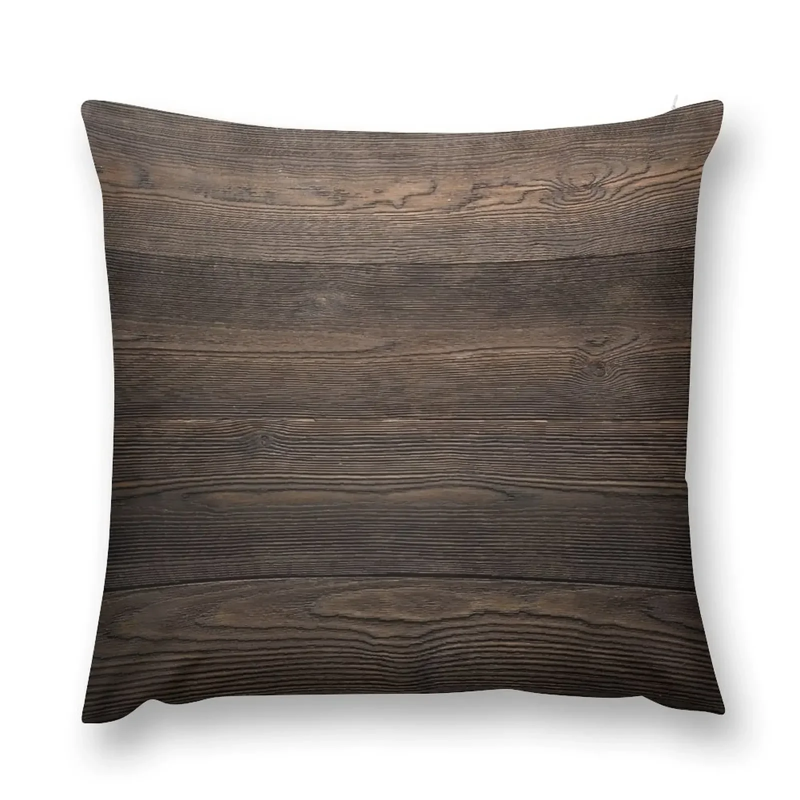 Rustic Dark brown WOOD LOOK texture Throw Pillow luxury throw pillow covers Luxury Pillow Cover