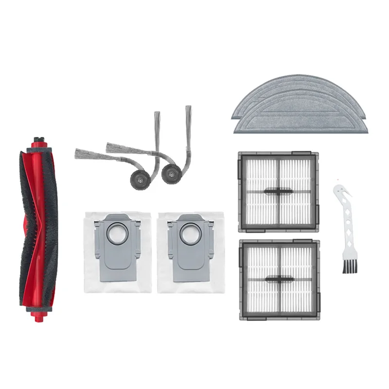 A83G-10 шт. для Roborock Q10 VF/Q10 VF+, аксессуары для подметальной машины, основная боковая щетка, фильтр для швабры, мешки для пыли