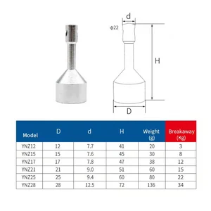 Màu bạc siêu kim loại siêu mạnh, chìa khóa xe xác minh từ tính, khóa túi phân chia, hỗ trợ lơ lửng, dụng cụ di động ngoài trời 6 IMA bán hàng chính cho khóa - №4