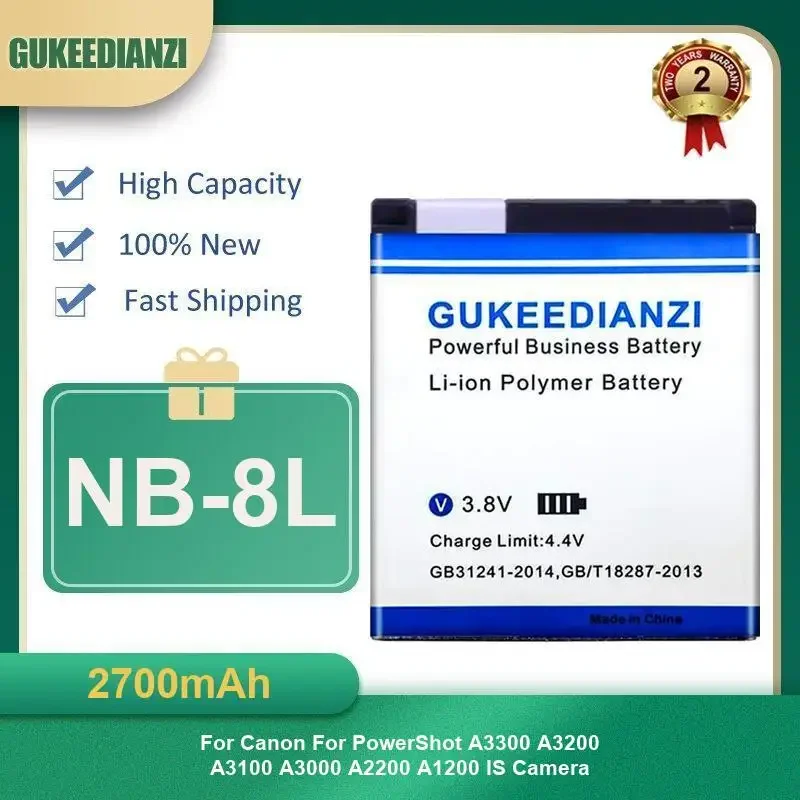 2700Mah NB-8L Digit…