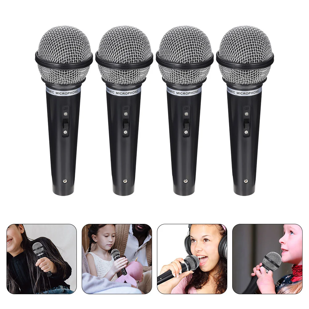 

Microphone Pretend Play Toy Plastic Microphone Stage Performance Microphone Prop Karaoke Microphone Children Cosplay Prop