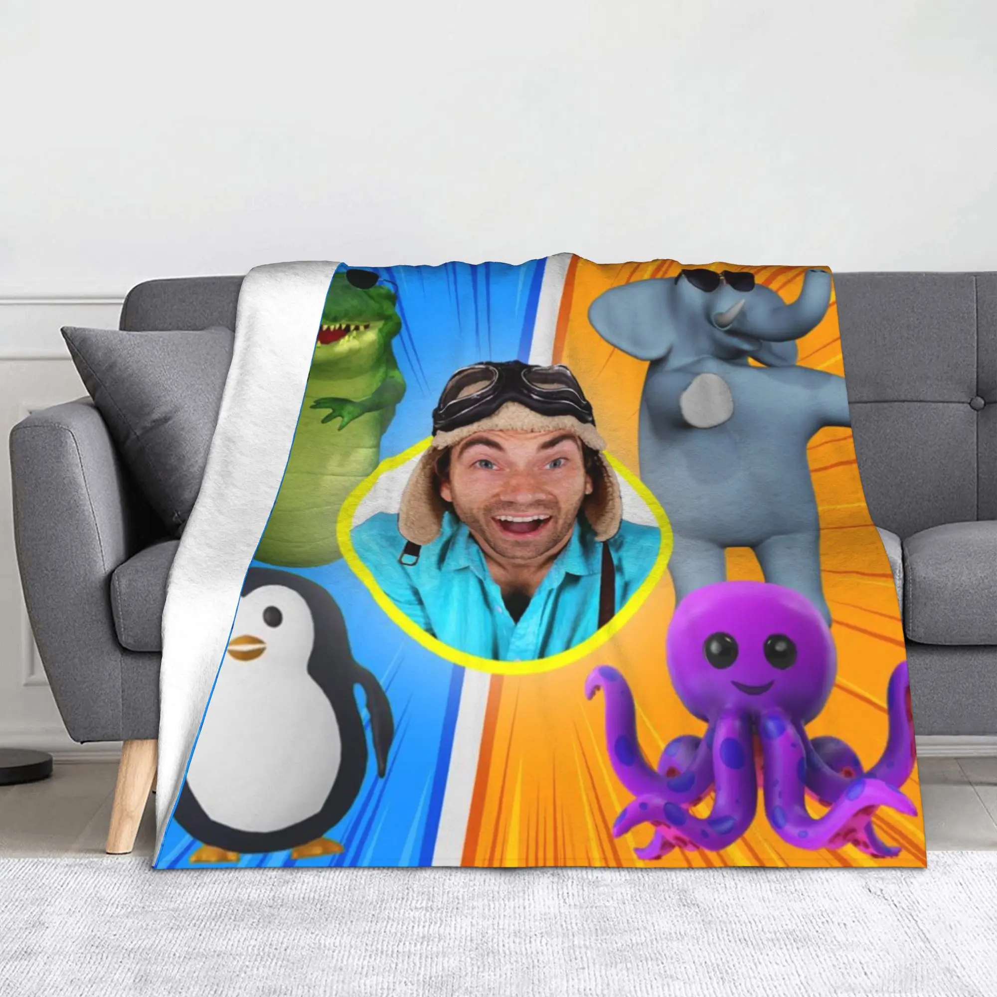 Dannys Go Throw Blanket for Couch  Soft Fuzzy Plush Blanket 50x60 Inch Multi-size Bedspreads for All Seasons