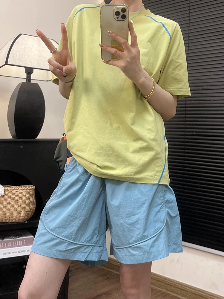 

Dopne Glacier Blue Qui Dry orts Men Women Summer Thin Profional Morning Run Sports Pants Road Cycling Five-Quarter ...