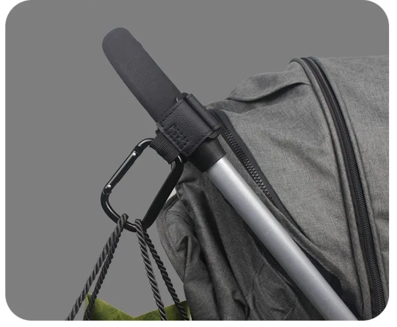 Universelle Kinderwagen-Haken-Clips, Robuster Hängeorganizer für Wickeltaschen, Geeignet für Kinderwagen, Einkaufswagen, Autositze, Babyträger – Detail 9