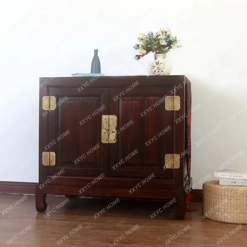 XXCamphor Wood Wedding Box Solid Wood Document Storage Antique Camphor Wood Calligraphy and Painting Collection Box