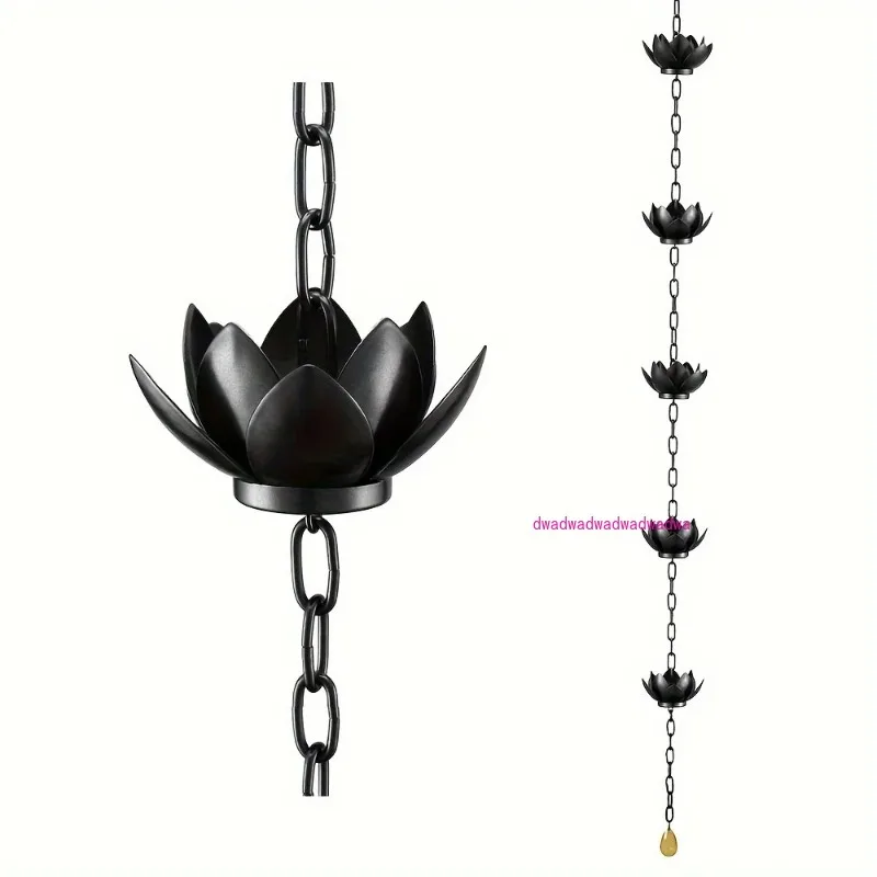 

Нержавеющий металлический водоотводчик, двойная антикоррозийная обработка, утолщенная декоративная дождевая цепь, декоративная система полива