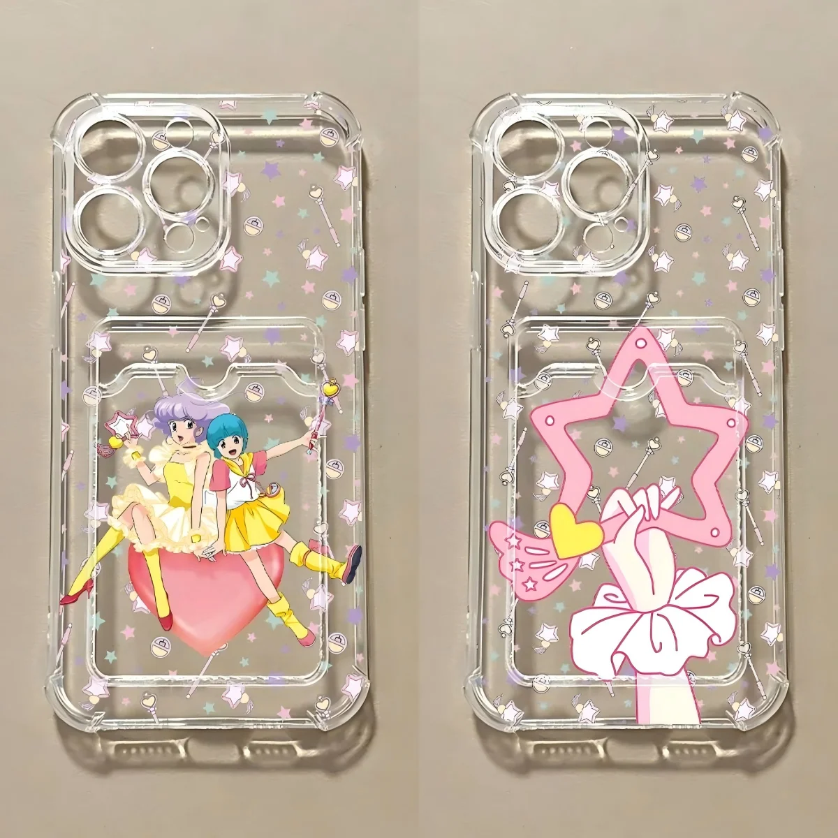 Magical Angel Creamy MamiS Card Hold Case for Samsung Galaxy A17 A07 A56 A36 A26 A55 A35 A24 A14 A54 A15 A25 A34 A23 4G 5G Cover