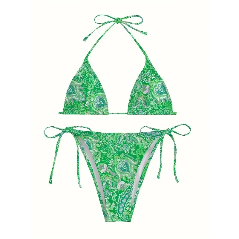 

New bikini super sexy three-point print Spice Girls beach vacation swimsuitCV