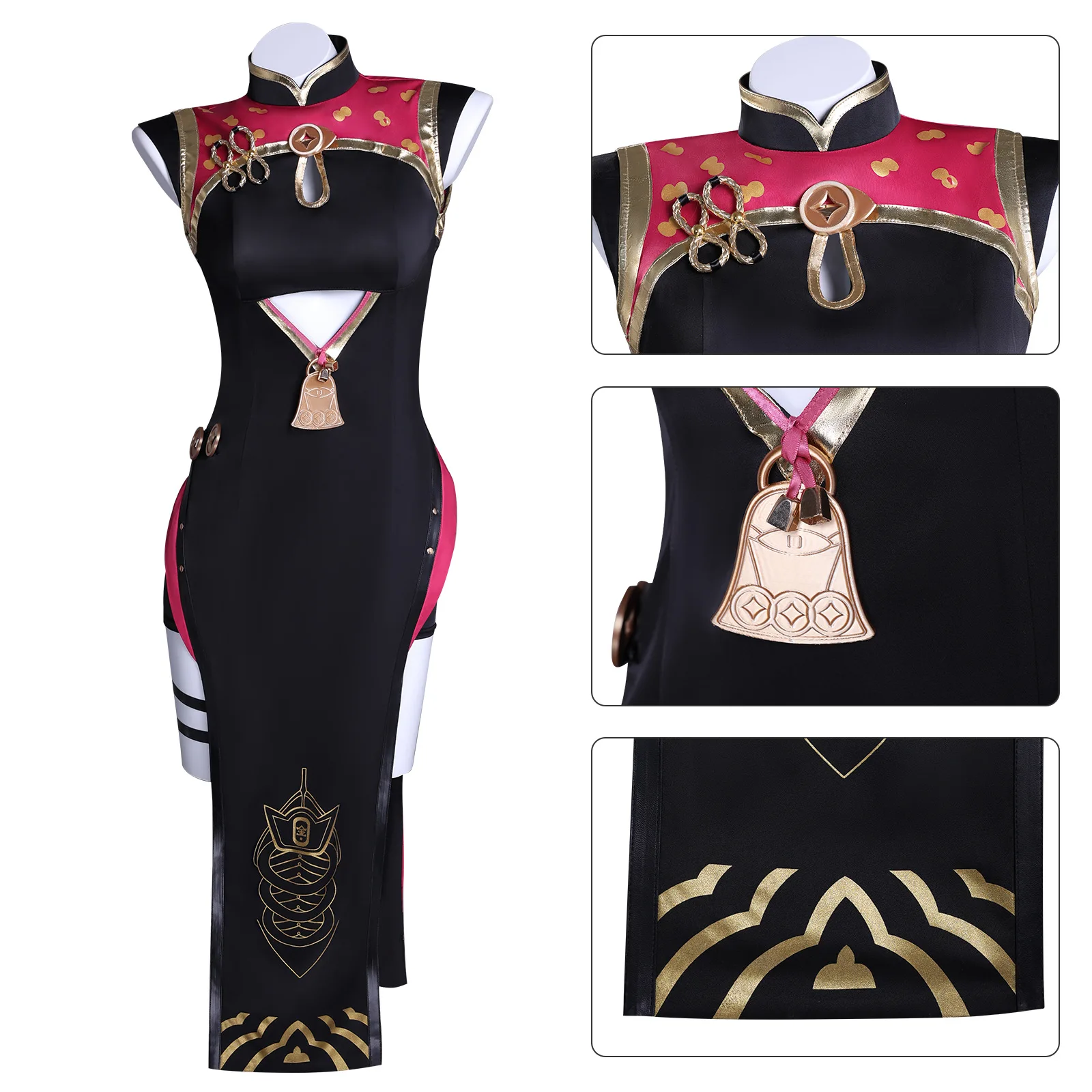 

Zenless Zone Zero Sweety Cosplay Costume Cheongsam Uniform Headwear Yum Cha Sin Halloween Party for Women Girls
