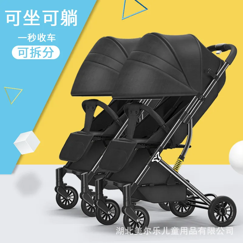 Twin kinderwagen sideby seite reise