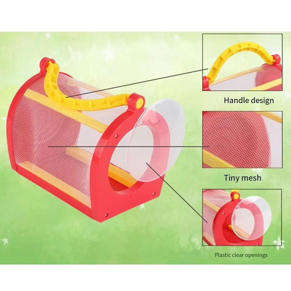 Easy-AccessประตูCriter Habitatกล่องBreathableน้ําหนักเบาCriter Bungalow Tinyตาข่ายClear Window Bug Houseของเล่นกลางแจ้ง